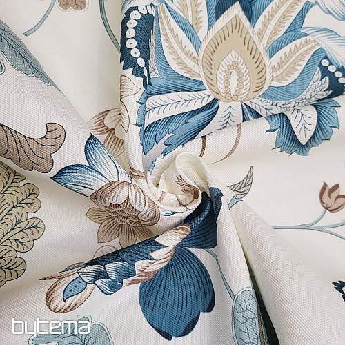 Tessuto decorativo MONTANA 48 BLU GRANDI FIORI
