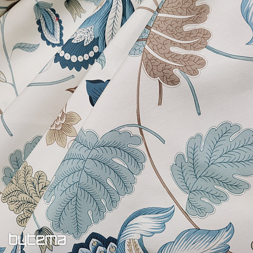Tessuto decorativo MONTANA 48 BLU GRANDI FIORI