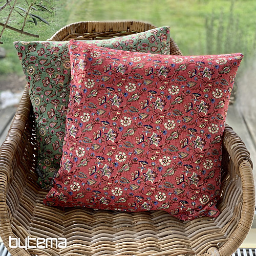 Federa per cuscino in arazzo MALVARROSA GREEN