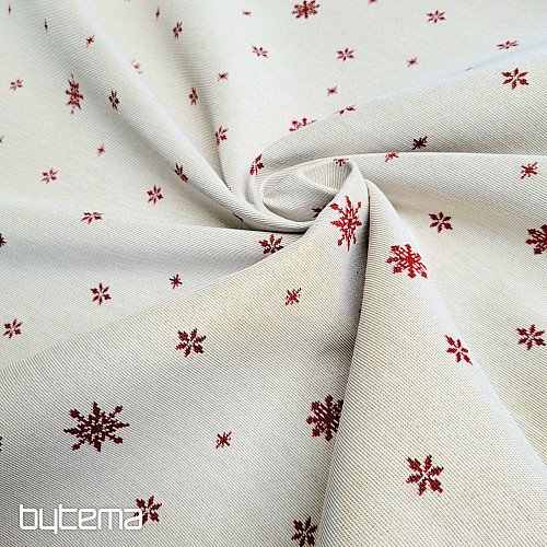 Tessuto per arazzo SOFT FLAKE RED