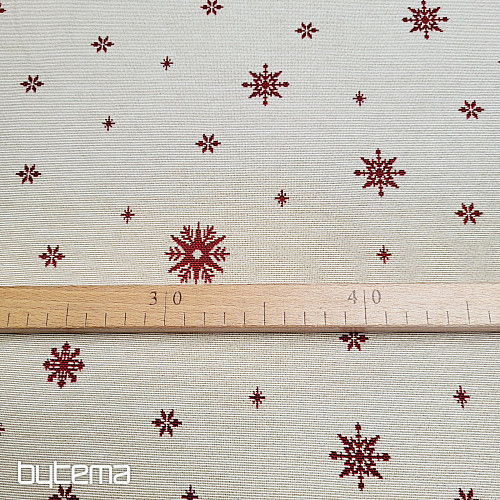 Tessuto per arazzo SOFT FLAKE RED