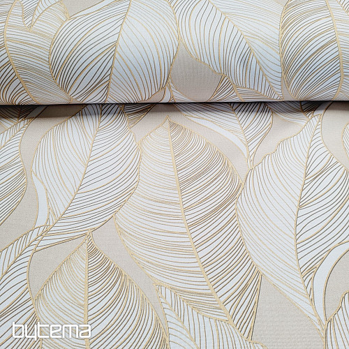 Tessuto decorativo MAXI FOGLIE beige