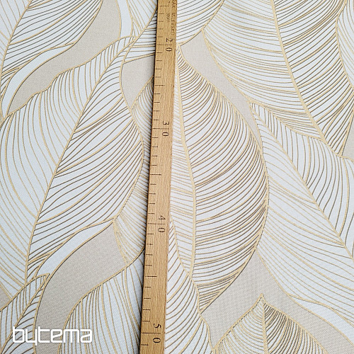 Tessuto decorativo MAXI FOGLIE beige