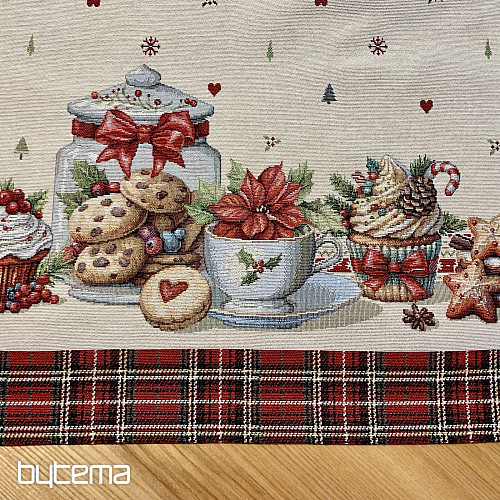 Tovaglia e sciarpa in arazzo CHRISTMAS CANDY