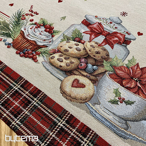Tovaglia e sciarpa in arazzo CHRISTMAS CANDY