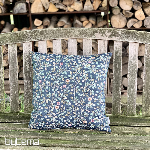 Federa per cuscino in arazzo ALBERO DELLA FELICITÀ all-over BLU