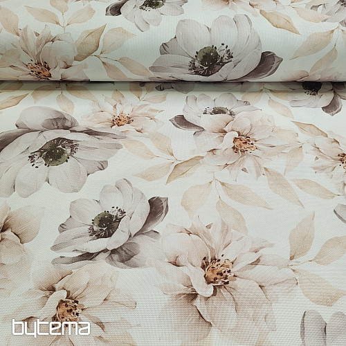 Tessuto decorativo OXFORD BEIGE FLOWER