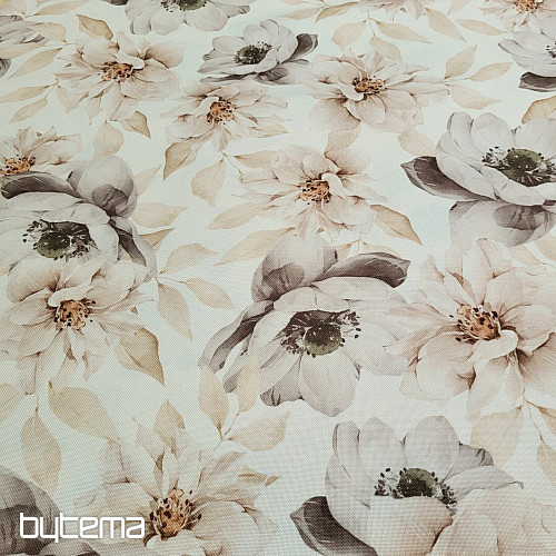 Tessuto decorativo OXFORD BEIGE FLOWER