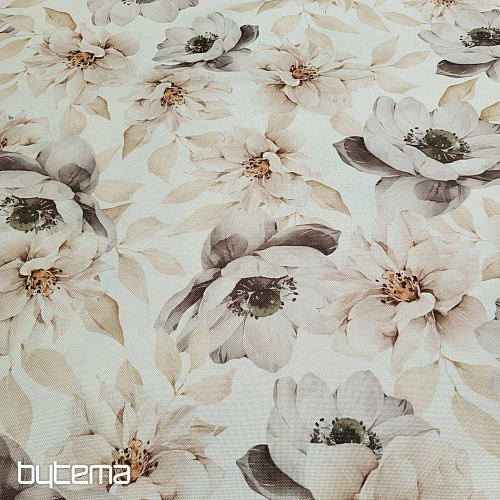 Tessuto decorativo OXFORD BEIGE FLOWER