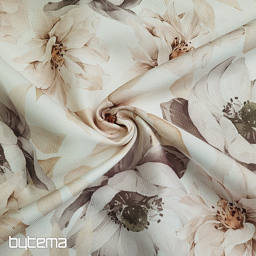 Tessuto decorativo OXFORD BEIGE FLOWER