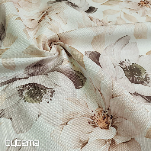 Tessuto decorativo OXFORD BEIGE FLOWER