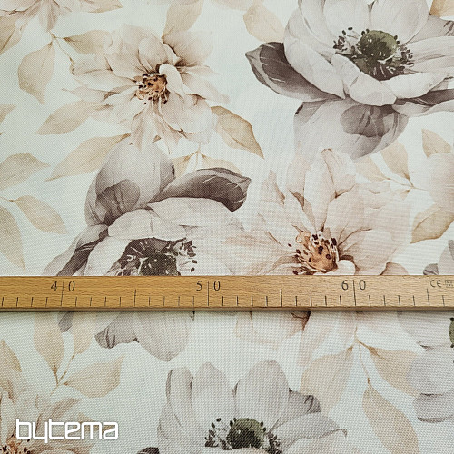 Tessuto decorativo OXFORD BEIGE FLOWER