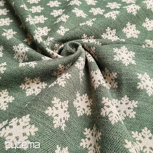 Tessuto decorativo lussuoso FLAKES GREEN