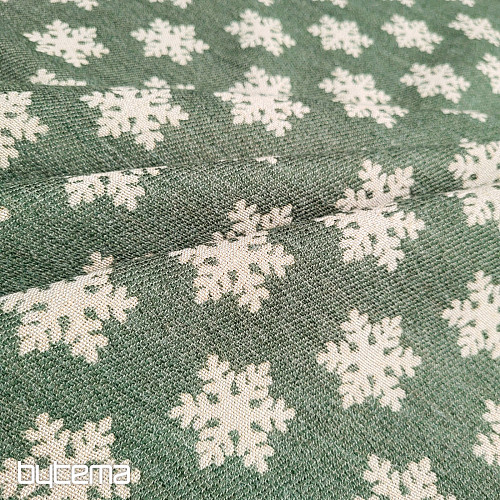 Tessuto decorativo lussuoso FLAKES GREEN