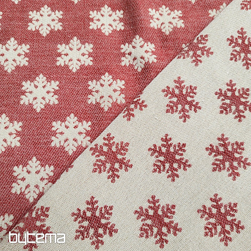 Tessuto decorativo lussuoso FLAKES RED