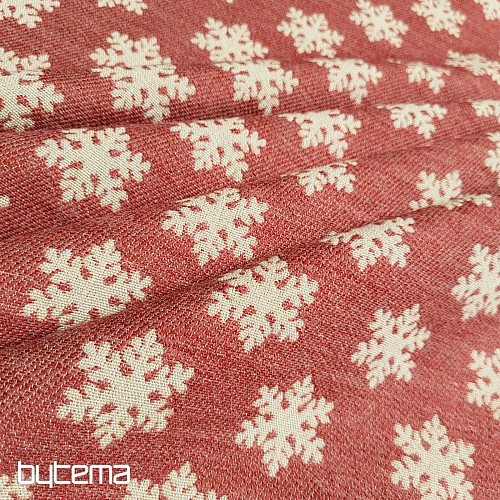 Tessuto decorativo lussuoso FLAKES RED