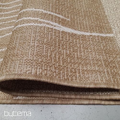 Tappeto da esterno Essenza marrone-bianco