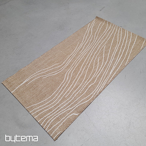 Tappeto da esterno Essenza marrone-bianco