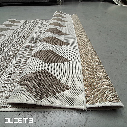 Tappeto da esterno Duce marrone-beige