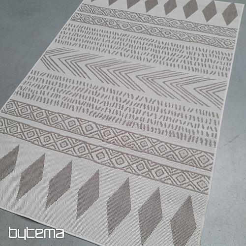 Tappeto da esterno Duce marrone-beige