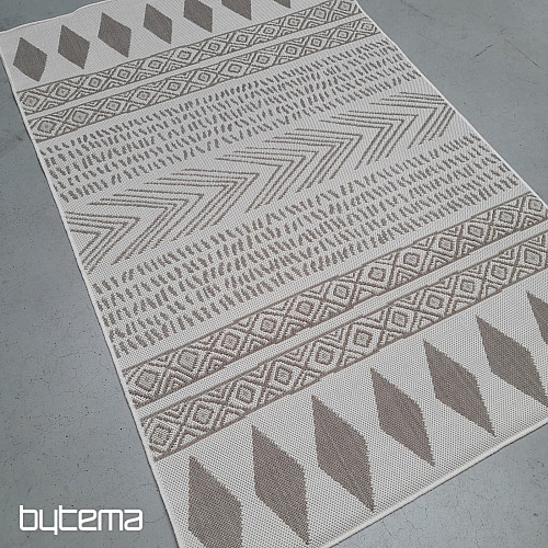 Tappeto da esterno Duce marrone-beige