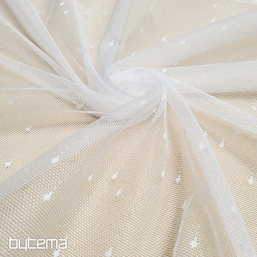 Tenda jacquard DROP bianca
