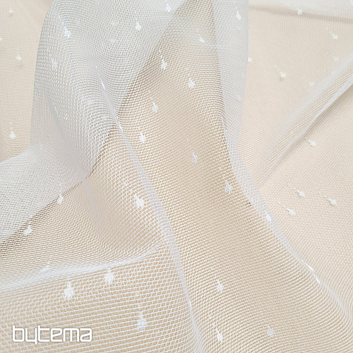 Tenda jacquard DROP bianca