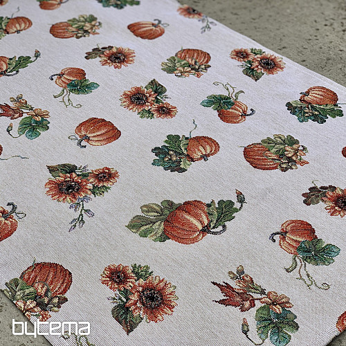 Tovaglia e sciarpa in gobelin PUMPKIN PICKUP