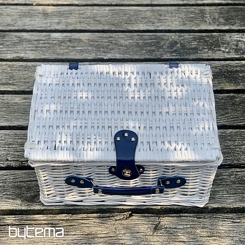 Cestino da picnic GARDEN bianco per 2 persone