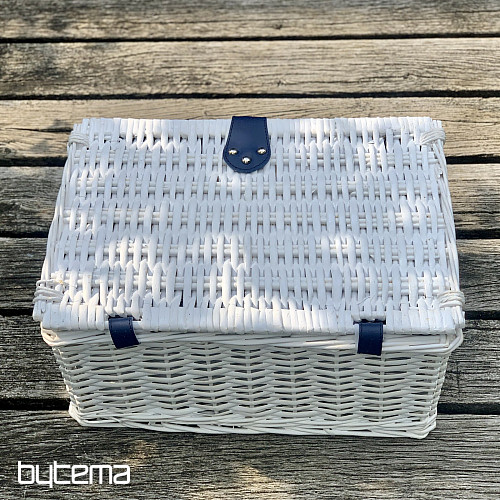 Cestino da picnic GARDEN bianco per 4 persone