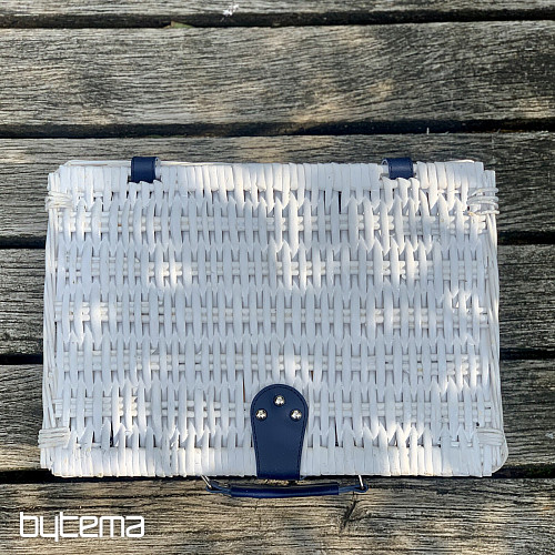 Cestino da picnic GARDEN bianco per 4 persone