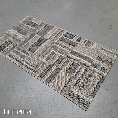 Tappeto da esterno Prisma in-out marrone-grigio