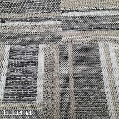 Tappeto da esterno Prisma in-out marrone-grigio