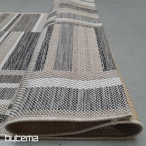 Tappeto da esterno Prisma in-out marrone-grigio