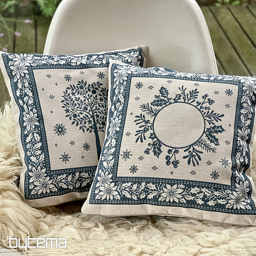Copertura per arazzo natalizio FOLK CHRISTMAS 1 blu