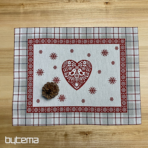 Tovaglia e sciarpa in arazzo CUORE IN KARA
