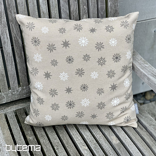 Copertura decorativa natalizia FLAKES GRIGIO BIANCO