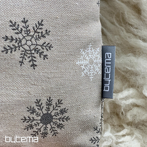 Copertura decorativa natalizia FLAKES GRIGIO BIANCO