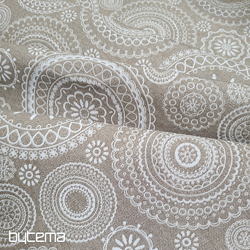 Tessuto decorativo MANDALA beige