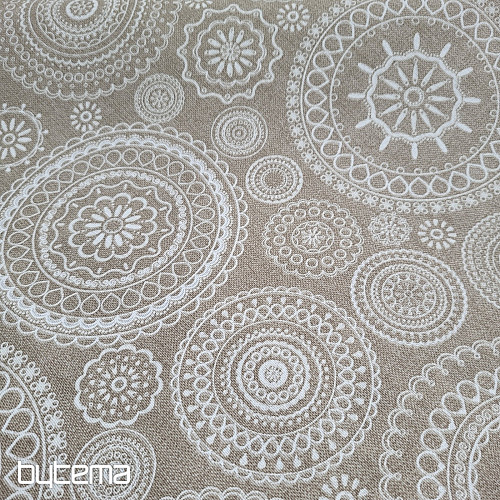 Tessuto decorativo MANDALA beige