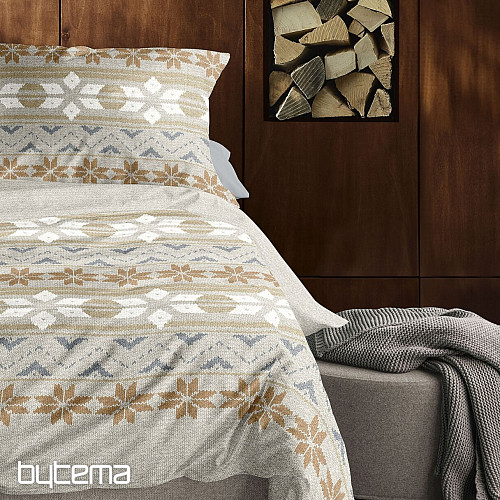 Biancheria da letto di lusso in flanella IRISETTE PANDA 8621-80 NATUR
