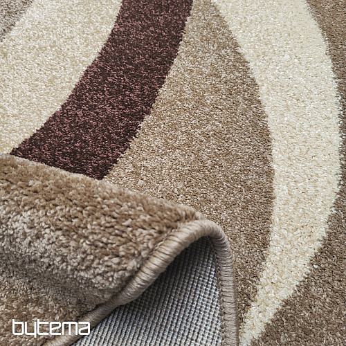 Tappeto ovale marrone beige