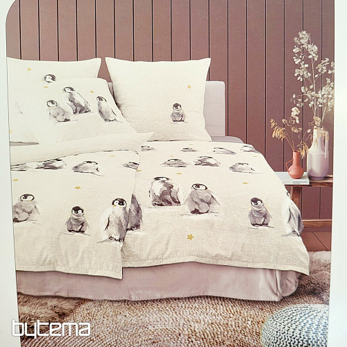 Biancheria da letto di lusso in flanella IRISETTE PANDA 8645-80 PINGUINI