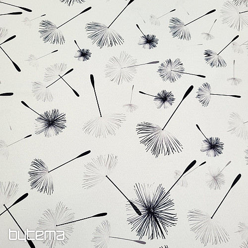 Tessuto decorativo BLACK OUT DANDELION nero