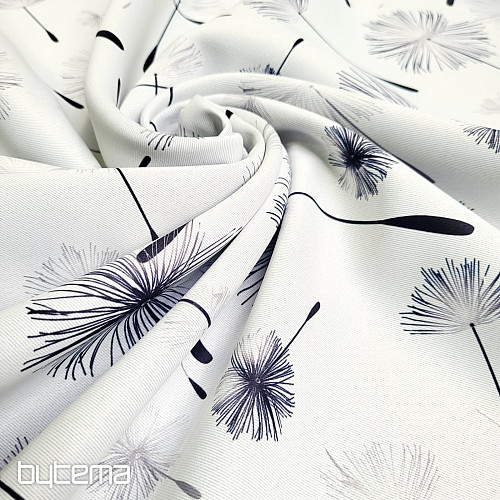 Tessuto decorativo BLACK OUT DANDELION nero