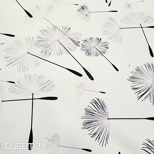Tessuto decorativo BLACK OUT DANDELION nero