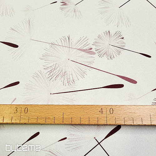 Tessuto decorativo BLACK OUT DANDELION marrone