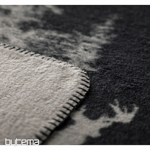 Coperta DF SAVONA SNOWY DEER grigio
