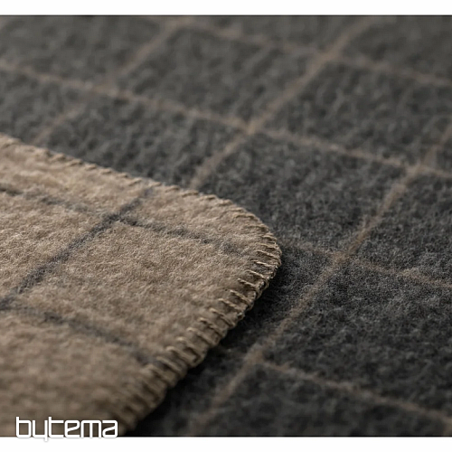 Coperta DF MERANO CHECKERED GREY