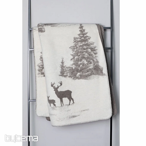 Coperta DF SAVONA SNOWY DEER crema